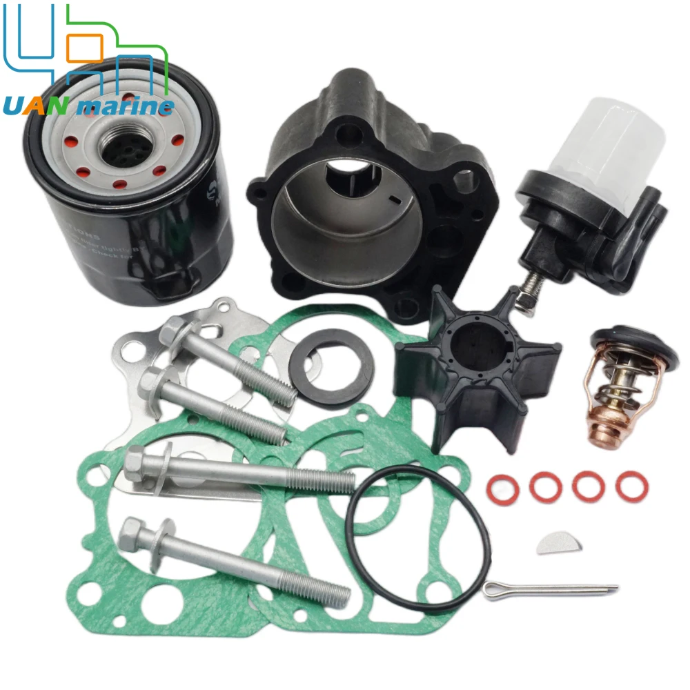 

80HP 100HP F80A F100A 4-Stroke Outboard Maintenance Kit for Yamaha with Thermostat Oil Fuel Filter