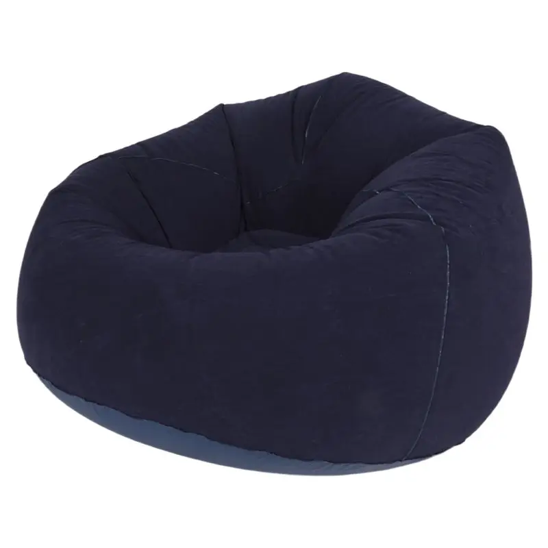 AEE4-Large Inflatable Sofa Chair Bean Bag Flocking PVC Garden Lounge Beanbag Outdoor Furniture Camping Backpacking Bags