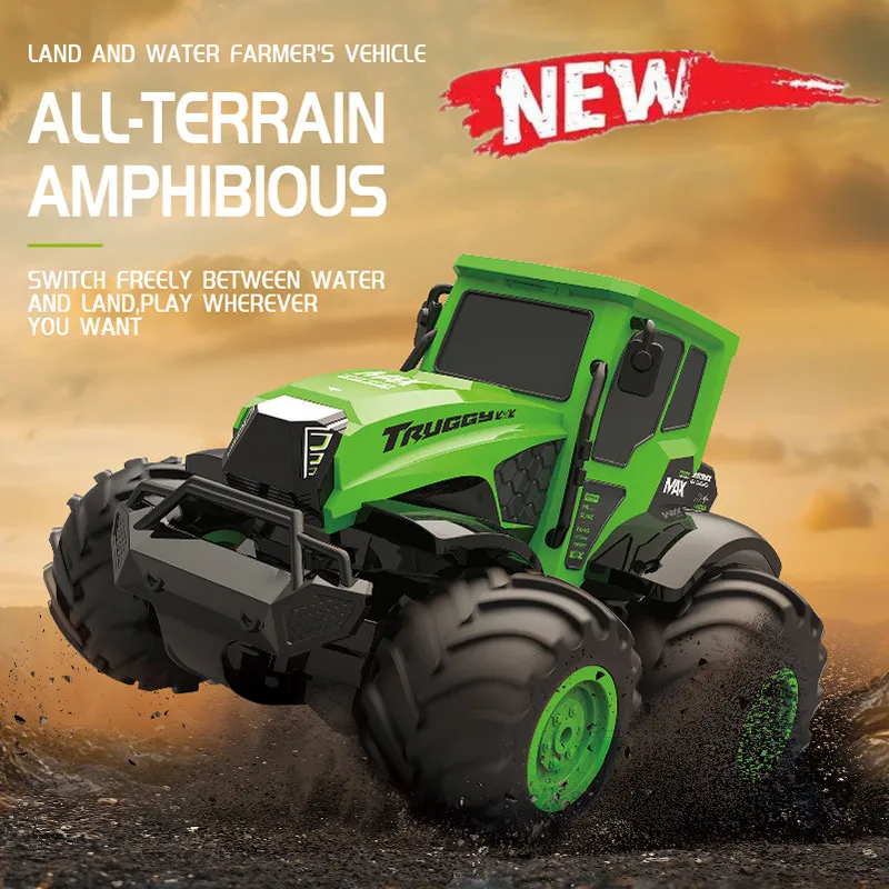 

2.4GHz 1:16 All Terrain Off-Road RC Car Waterproof RC Monster Truck Amphibious Remote Control Car Toys