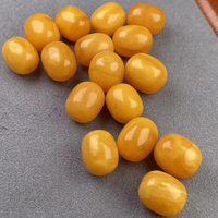 Natural Backflow Old Wax Jujube Beads Diameter 10-11.4mm Crafts Beeswax Ornament Accessories