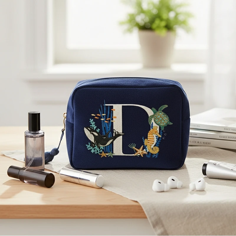 

Retro Printed Portable Elegant Convenient Clutch For Women, Girls, Travel, Daily Use Girl Birthday Gift Makeup Bag