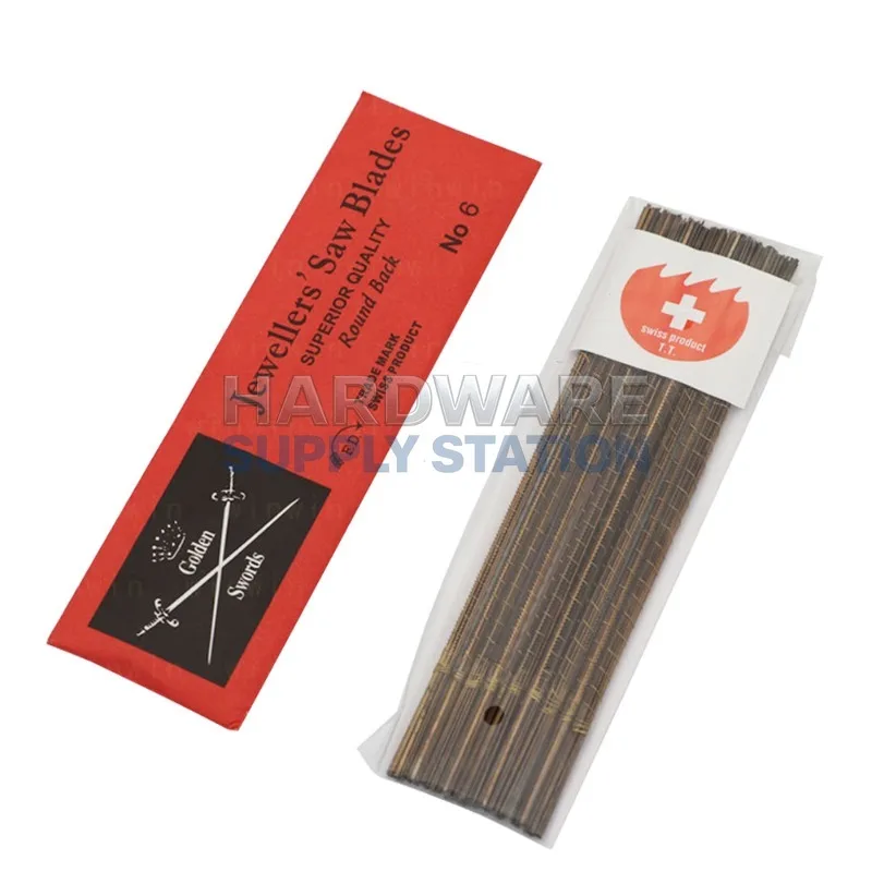 

144pcs German High Speed Steel Double Sword Blades Premium Jewelry Lace Curved Hand Hacksaw for Fine Cutting