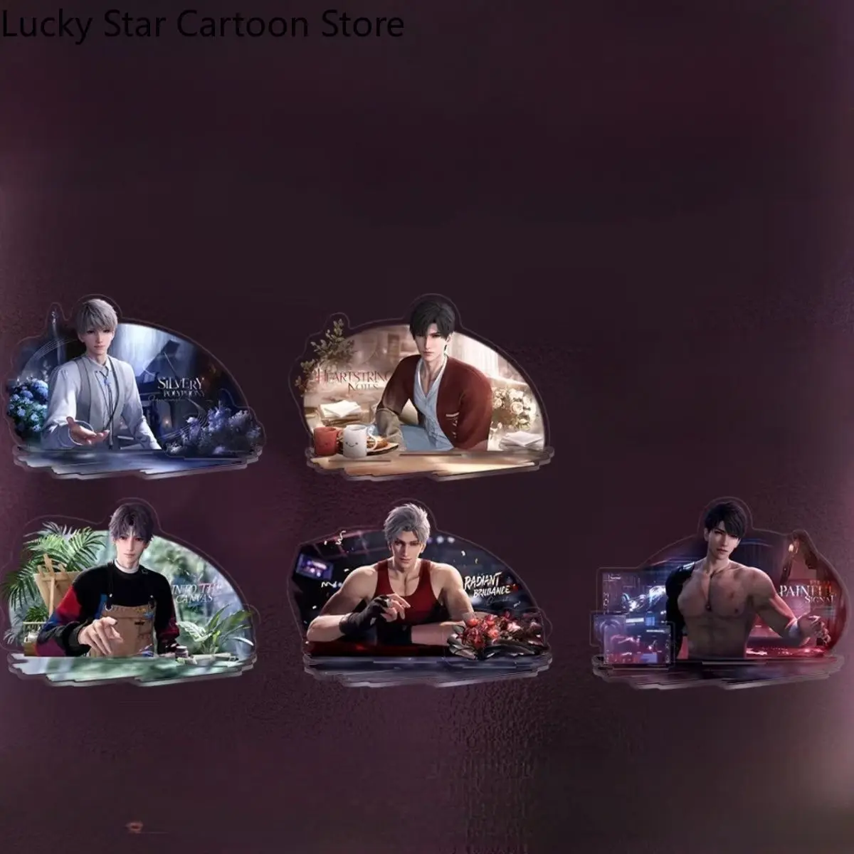 ハロウィンギフトゲーム愛とディープスペースザビエル・ゼイン・ラファエル・シリウス・ケイブルスクリーンアクリルスタンドデスク装飾コスプレスタンディングサイン