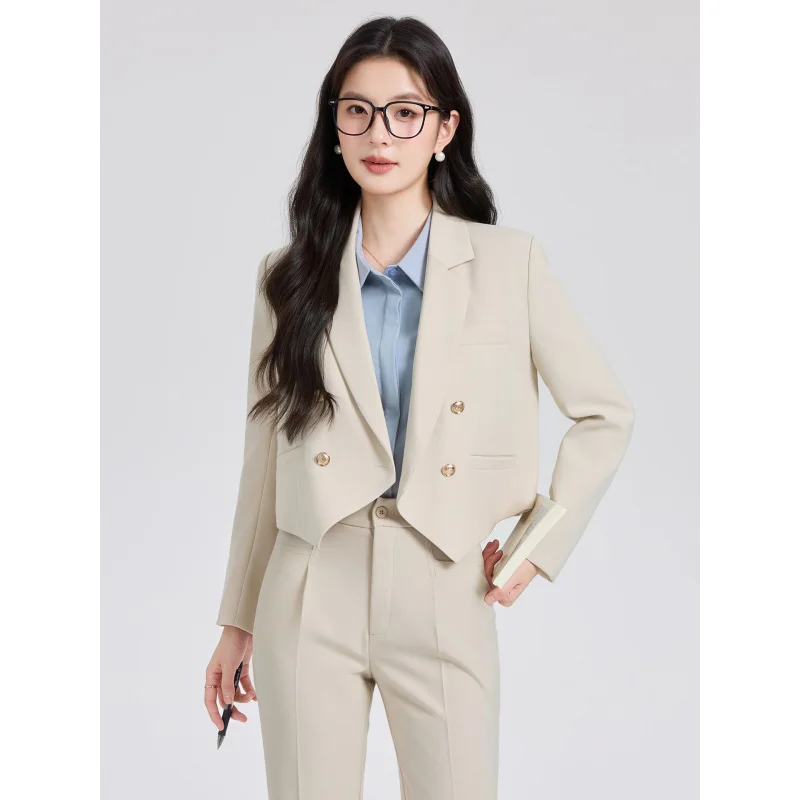 Formal attire for women, college student interview outfit, light business attire, commuter suit for petite women9128
