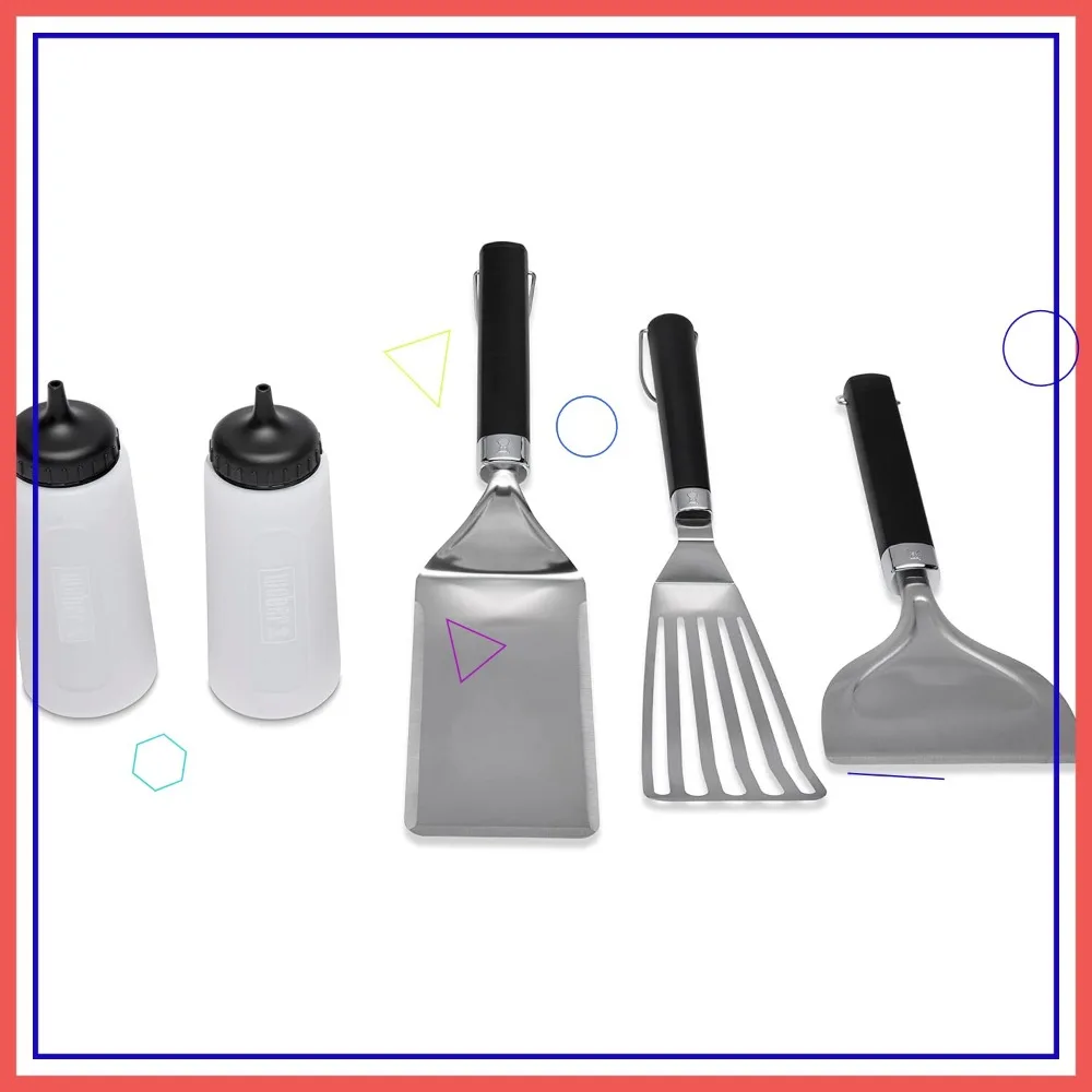 

5-Piece Griddle Tool Set for Easy Cooking and Cleaning