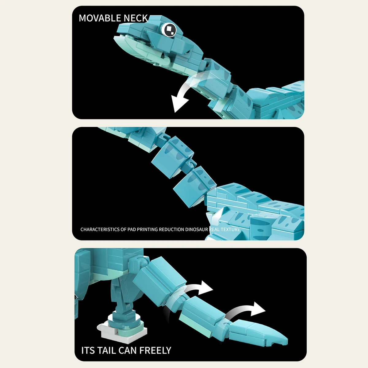 숲의 강변 브라키오사우루스 블록, 정글에서 치유의 세계를 창조하다