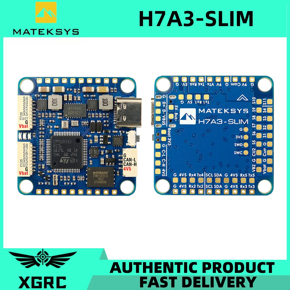 Matek MATEKSYS H7A3-SLIM STM32H7A3RIT6 Flight Controller Built-in ICM42688P 2~8S LiPo For RC FPV Long Rang Racing Drone