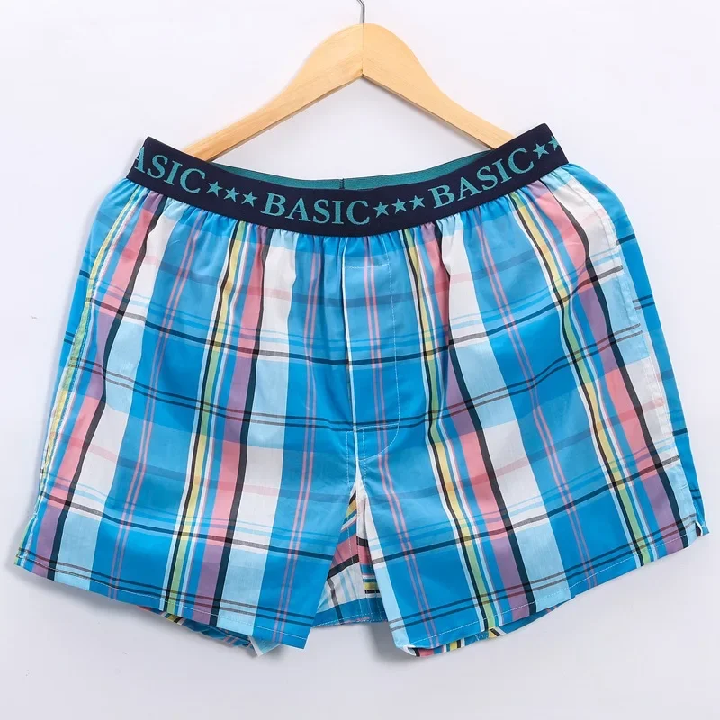 Random 3Pcs Comfortable Breathable Cotton Boxer Briefs Men's Fashion Personality Loose Underwear Casual Daily Wear Boxer Shorts