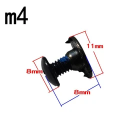 Fixing Screws Screws High Quality Thread Quick Repair Roller Screw Screws Skates 50x Black Brand New Buckle