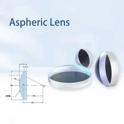 D6Mm Aspheric Laser Focusing Lens Plano-Convex Collimated Lens Ar Film Factory Direct Focal Length 10Mm