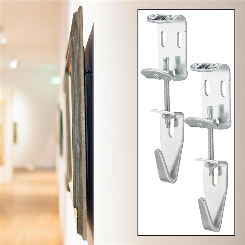 

AB34-Раствор для организации дома — 10 вешалок для картин с регулируемыми J-образными крючками для подвешивания зеркал