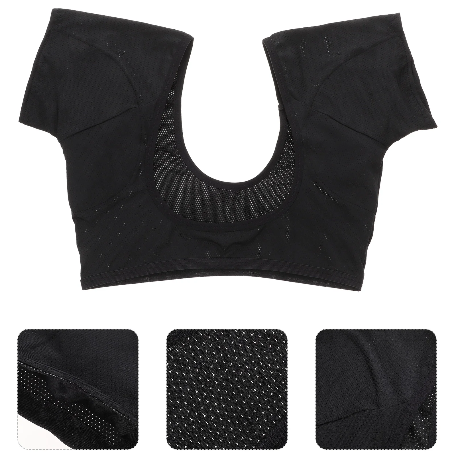 Manga curta Underarm Sweat Pad Vest para homens e mulheres, almofadas eletrônicas de camiseta, tops para meninas