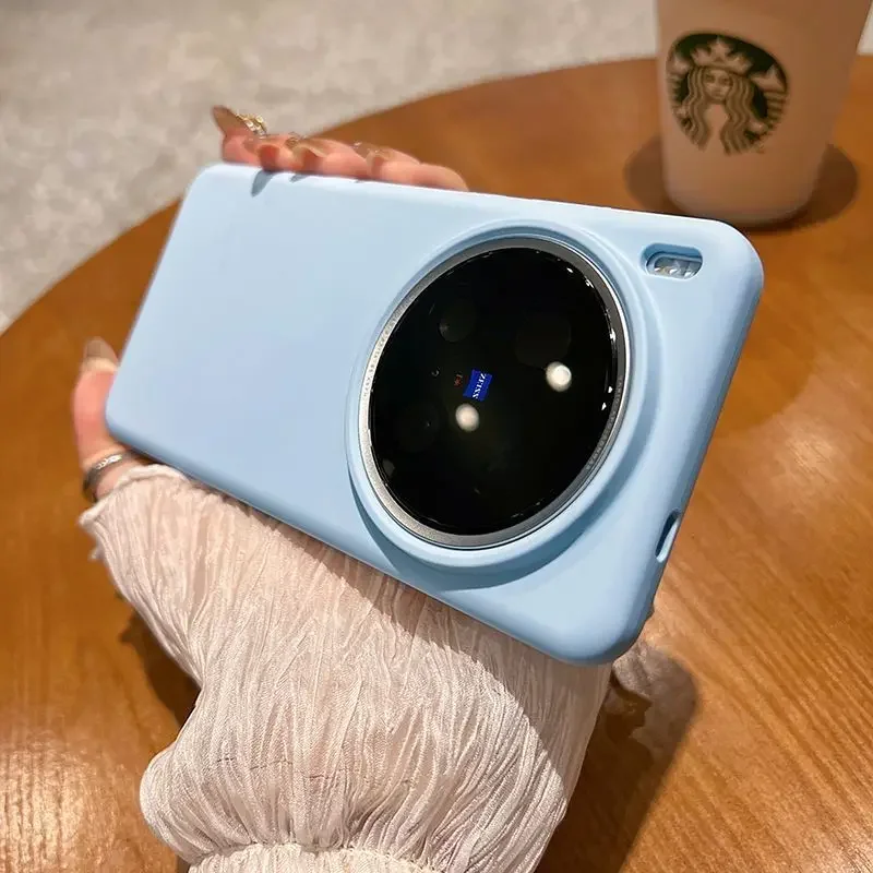 

Case For VIVO X200 Ultra X200S Fashion Liquid Silicone Skin-friendly Cover For VIVO X200 Pro Mini Shockproof Bumper Funda