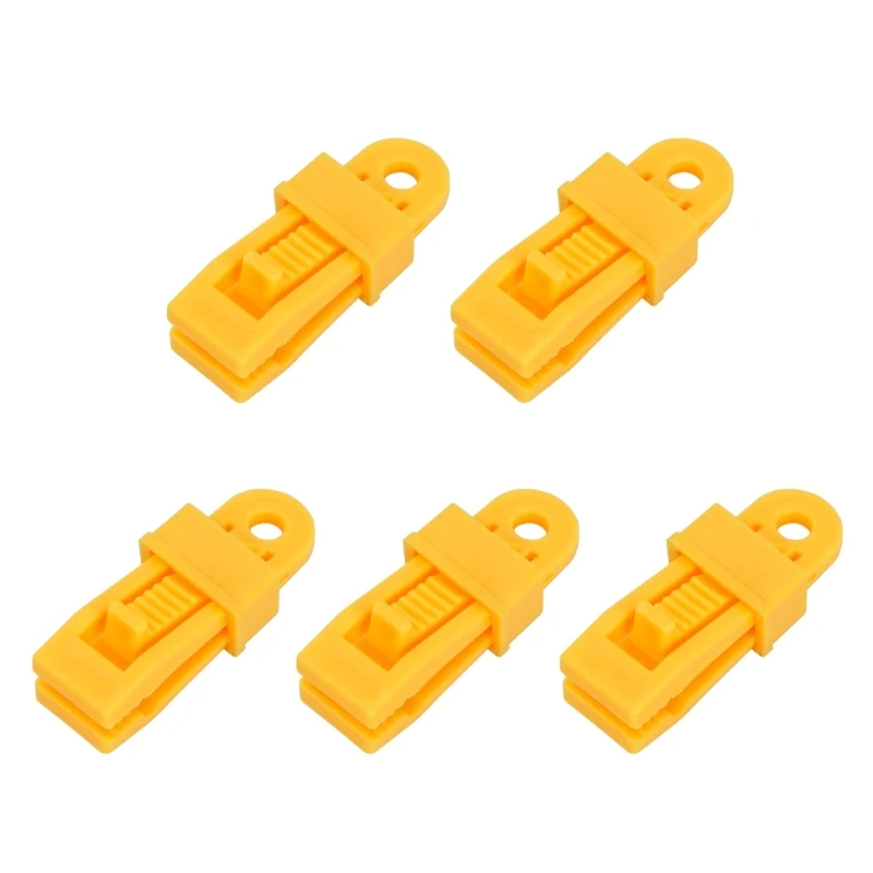 5 Pieces Awning Clamps Heavy-Duty Tarp Clip Wind Rope Clamps for Outdoor-Caravan