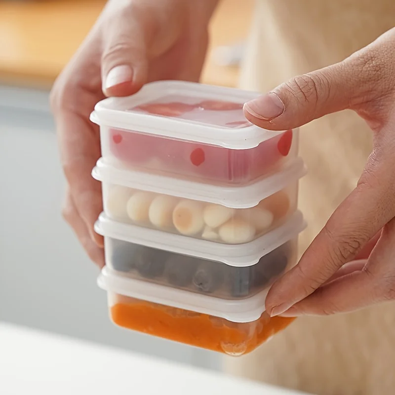 food storage container set, sealable lid, stackable, versatile, portable suitable for snacks, fruits, wheat, rice travel