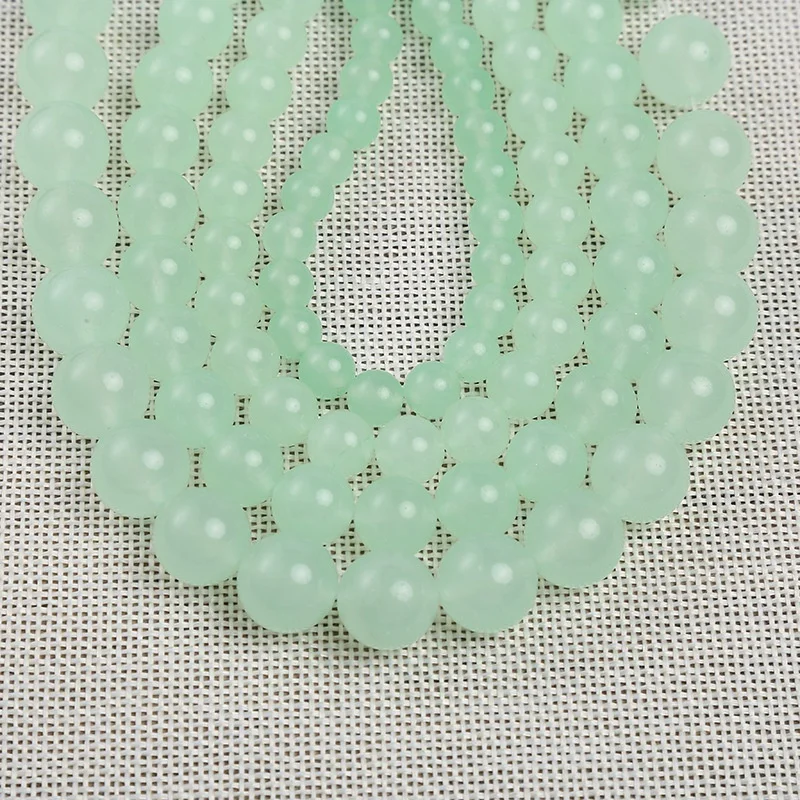 Fashion Natural Green Aventurine Beads Round Loose Spacer Beads for Jewelry Making Handmade Diy Bracelet Necklace