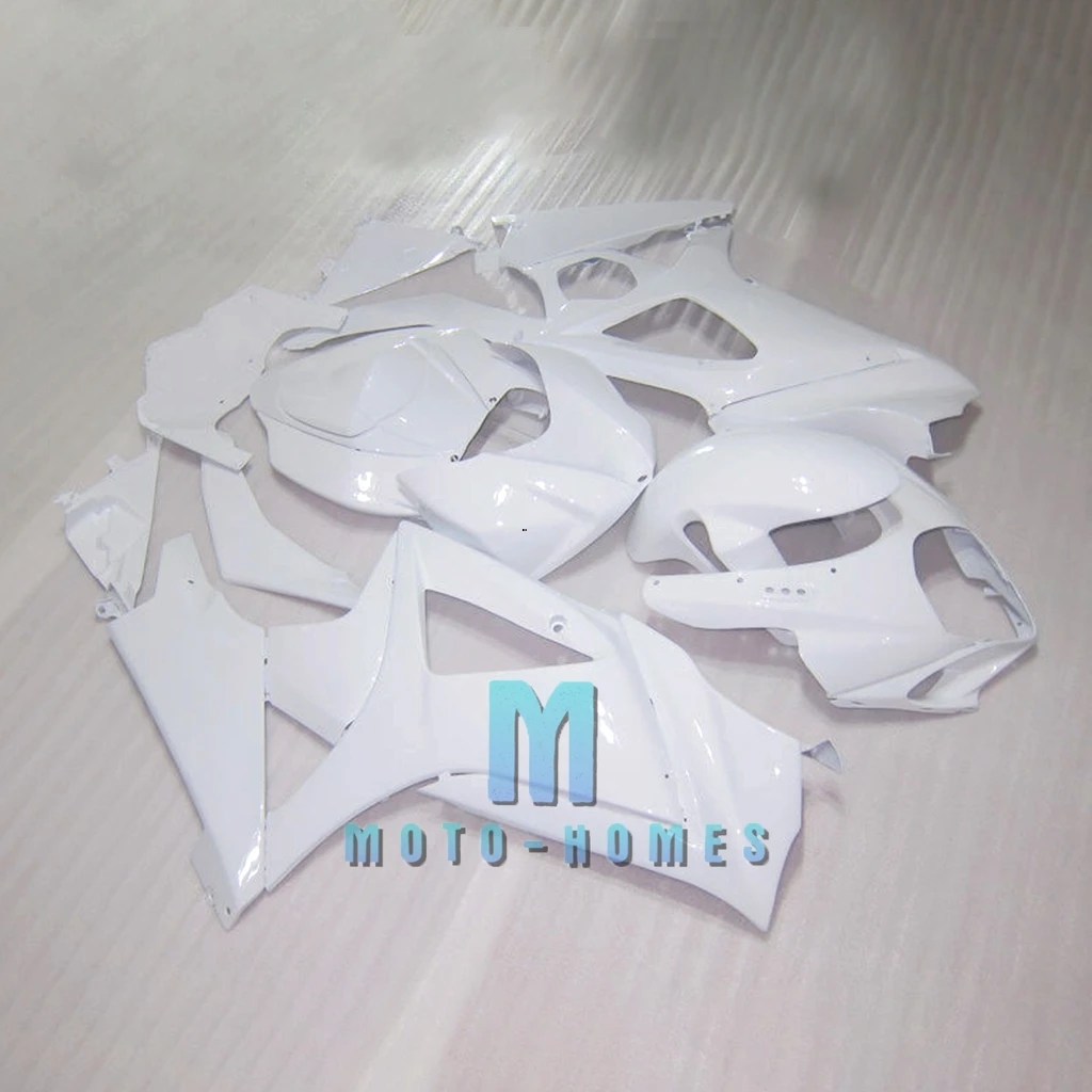 ABS DIY Fairings for SUZUKI GSXR1000 2007 2008 07 08 GSXR 1000 K7 100% Injection Motorcycle Rebuild Bike White
