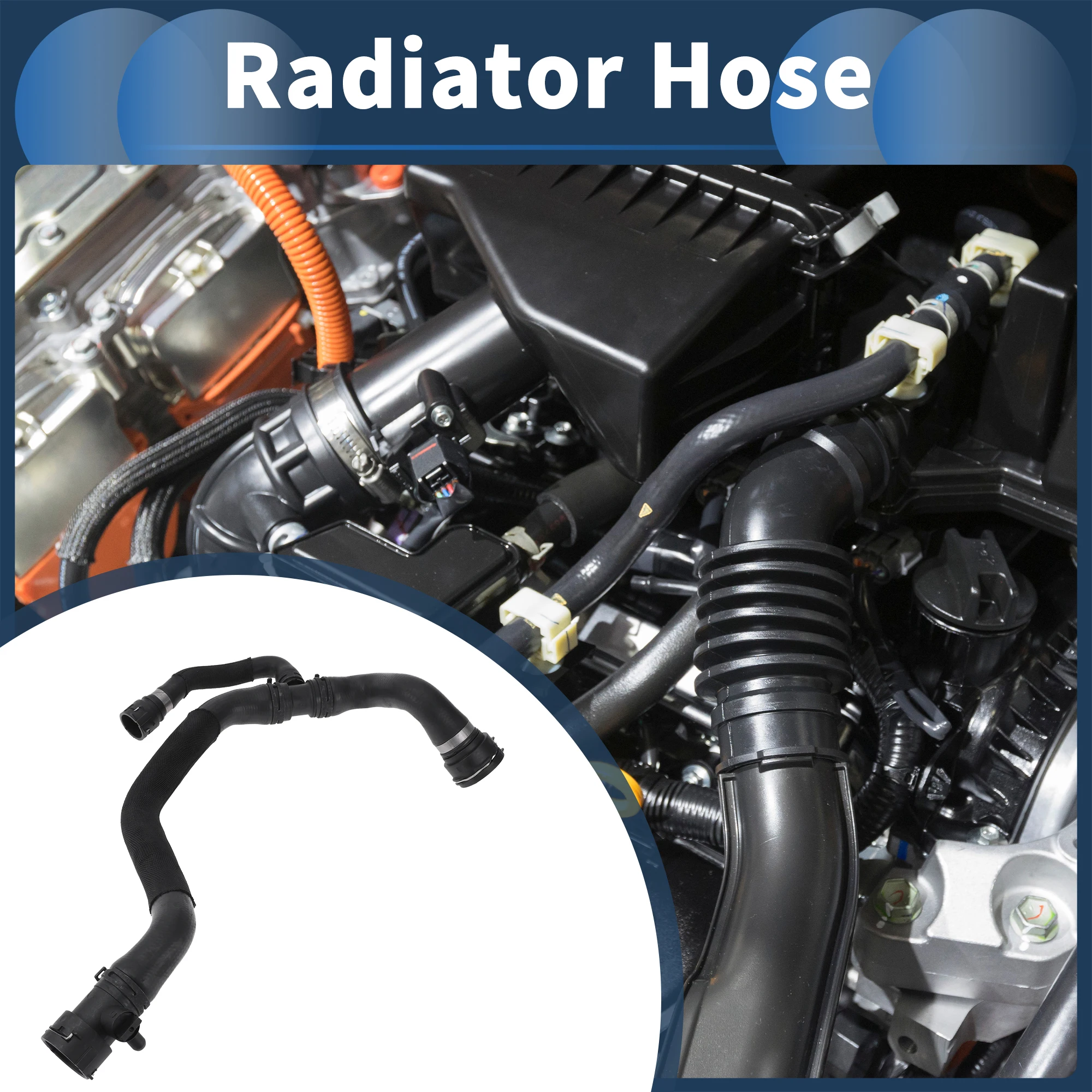 

UXCELL Radiator Hose for Audi A4, A4 Quattro Sedan Wagon 2009-2012 No.8R0121055D Black