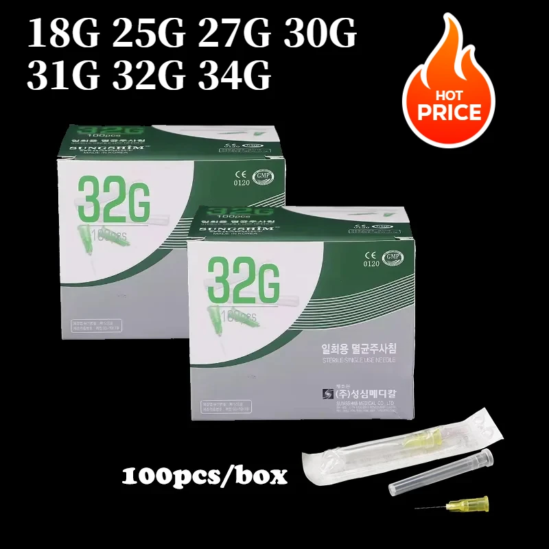 30G x4mm, 30G x13mm, 30G x25mm Koreańskie oryginalne, bezbolesne, ultracienkie, jednorazowe narzędzia kosmetyczne