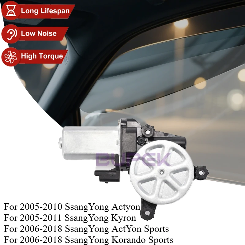 

BUPEK Car Power Window Motor for SsangYong Actyon Korando Sports Kyron Electric Window Regulator Motor Genuine Parts