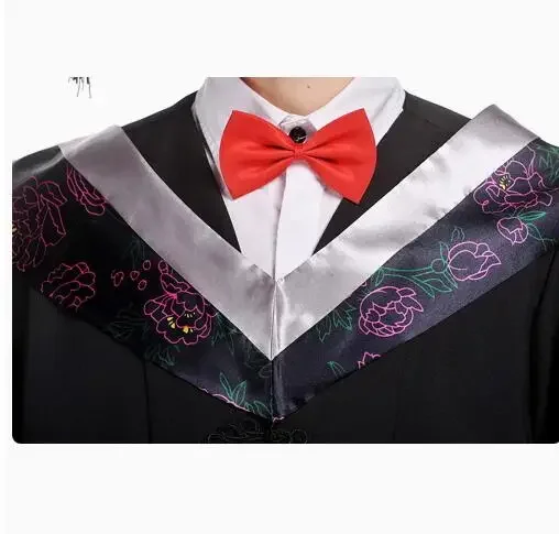 Uniforme da laurea Abito da dottore accademico Scuola Mentore rosso Include abito da cappello