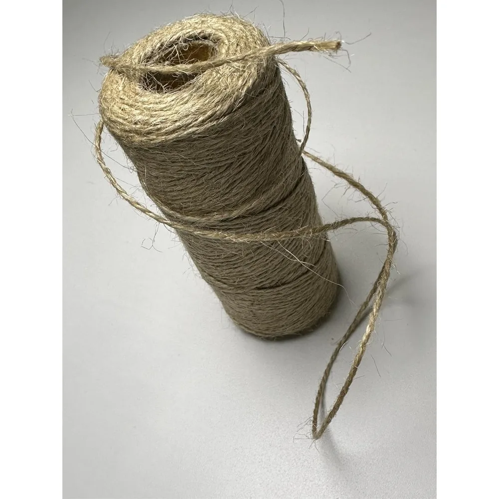 سلسلة خيوط الجوت 328 قدم، خيوط عيد الميلاد، سلسلة التعبئة، سلسلة التعبئة لمشاريع تغليف الهدايا اليدوية والبستنة - تخفيضات ساخنة #5