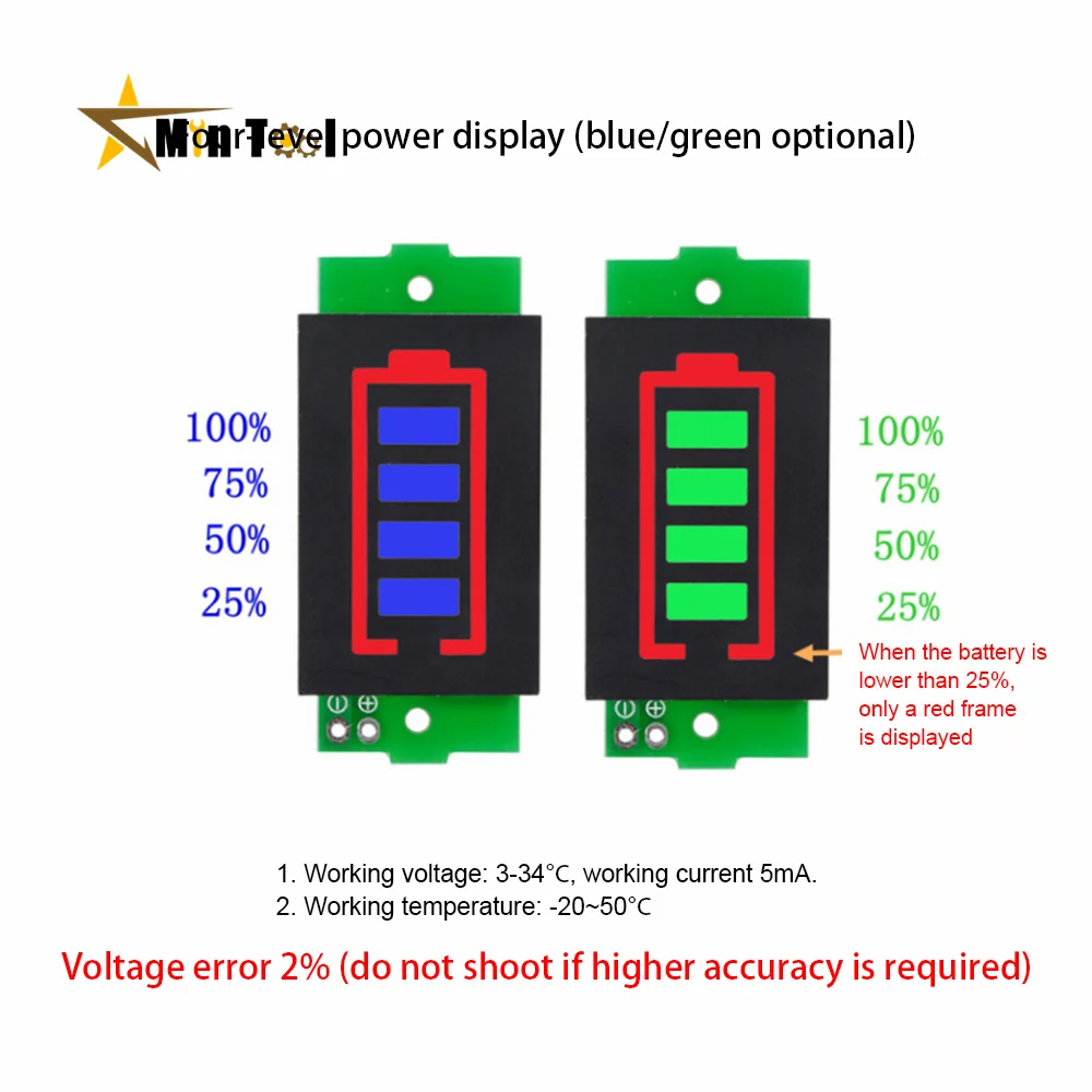 1S-8S 3.7V Lithium Battery Capacity Indicator Module Electric Vehicle Battery Power Tester Li-ion 1-8S Low Voltage Buzzer Board