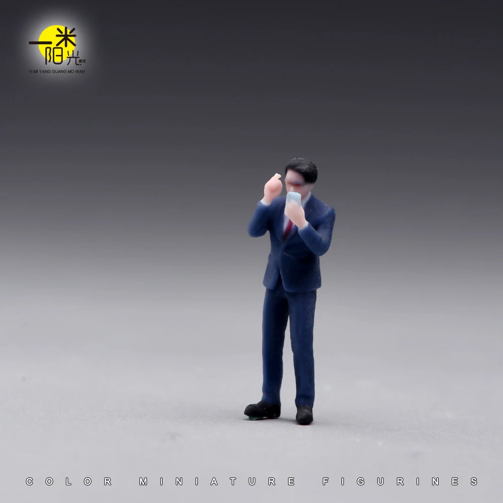 Miniaturfigur im Maßstab 1/64 Coole Business-Kleidung für junge Männer und Frauen 3D-Druck Mini-Puppe für Automodell-Dekoration und Ausstellung – Detail 39