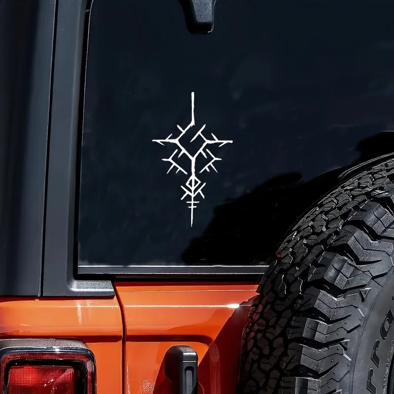 Viking Protection Symbol Stickers - Suitable for Glossy Surfaces Such As Cars, Metal, Glass, And Laptops