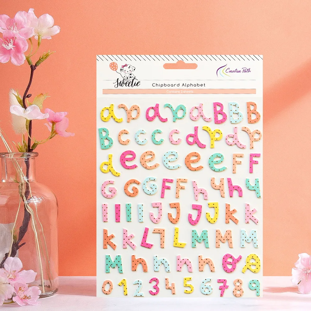 

Creative Path A-Z English Alphabet Letter Stickers Vintage Self-adhesive Number Planner Junk Journal Scrapbooking Deco Stickers