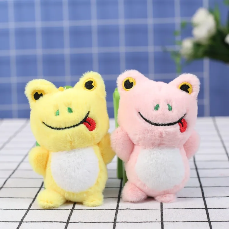 60pcs/lot Wholesale celebrity cute creative frog small pendant plush toy doll pendant,Deposit First to Get Discount much  Pta466