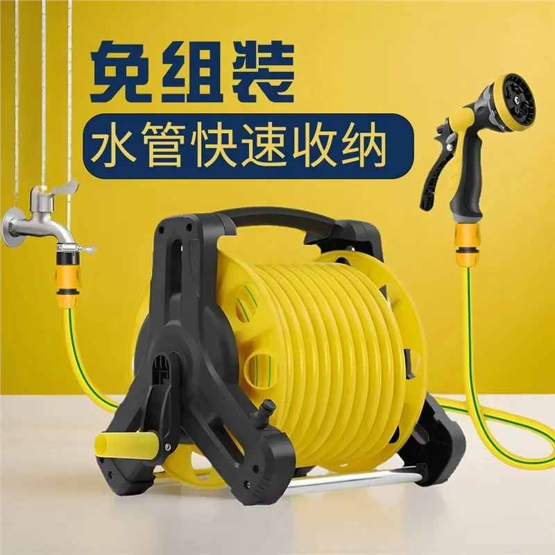 

For Car Wash Hose Hose Winding Device Automatic Storage Rack High Pressure Water Automatic Tube Closing Watering Artifact