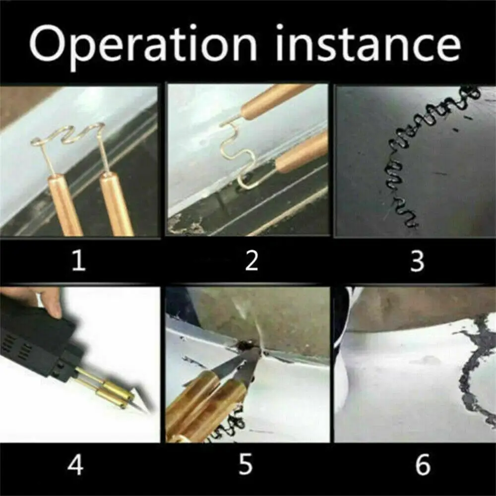 Grapas de onda S, soldador de plástico caliente, pistola de calor, grapadora caliente, reparación de parachoques, herramienta de soldadura de