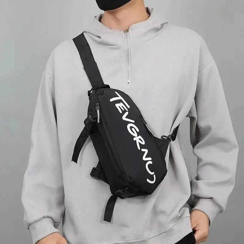 Men's One Shoulder Crossbody Small Bag New Simple And Lightweight Multi Functional Chest Bag Running Sports Cycling Bag Women