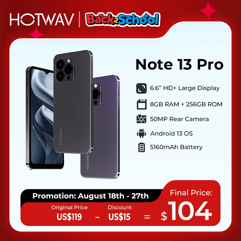 [Мировая премьера] HOTWAV Note 13 Pro 6
