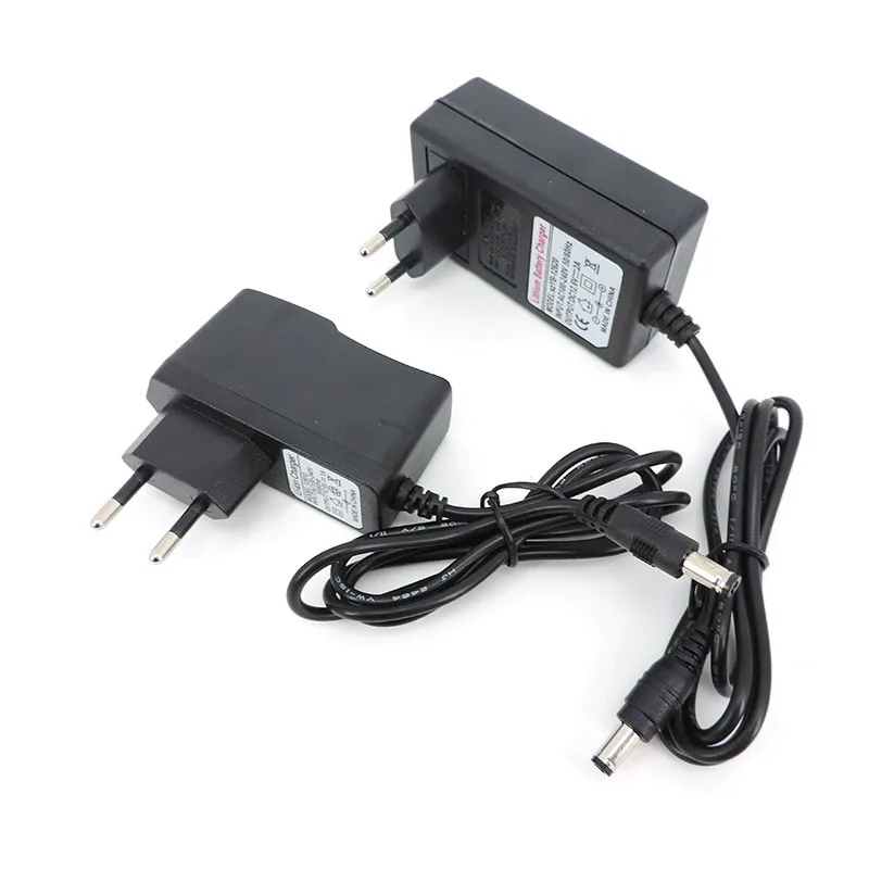 EU US AC 110v 240V to DC 12.6V 2A 3A charger Power supply Adapter 5.5*2.5MM 12.6 V Volt 2 3 A For 18650 lithium battery Pack p