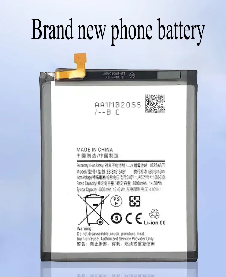 High capacity EB-BA515ABY 4000mAh Replacement Battery For Samsung Galaxy A51 SM-A515 SM-A515F/DSM Mobile phone