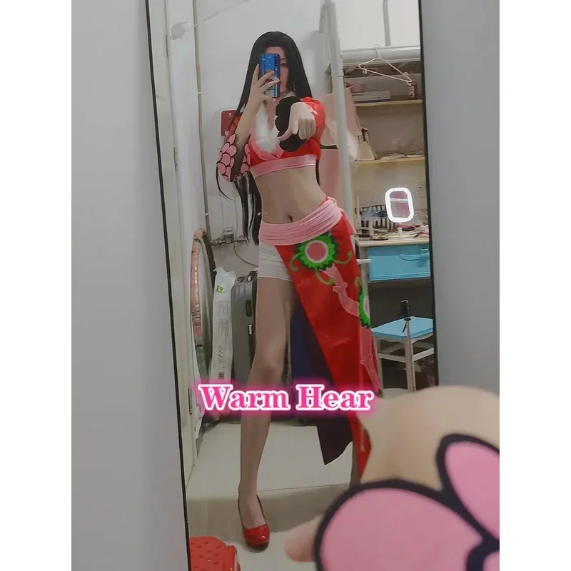 أنيمي بوا هانكوك تأثيري مع حلق طويل أسود مستقيم مقاومة للحرارة الشعر الاصطناعية النساء حزب الباروكات CDJ؛. '68AD;'VBN