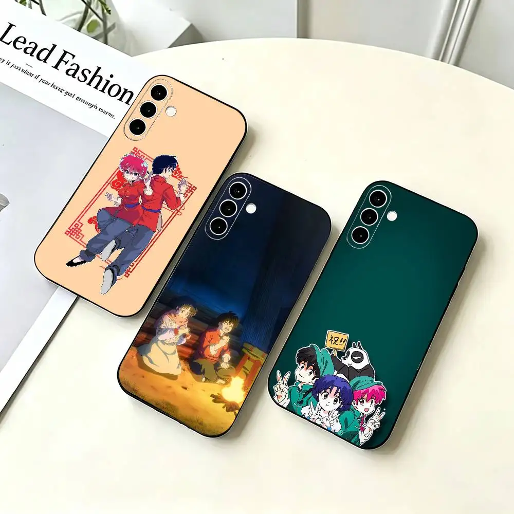 Comedy Anime R-Ranma Phone Case For Samsung A73 20,21s,22,31,32,52,53,72 Soft Black Shell
