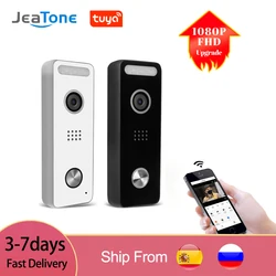 JeaTone Tuya WiFi Video Doorbell 1080P Home Outdoor Door Peephole Camera POE IP  Intercom Remote Unlock Control on Mobile Phone