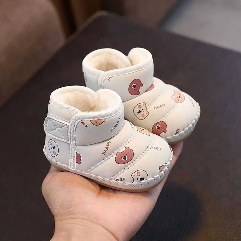 

Baby Soft Sole Non Slip Winter Warm Boots Unisex Infant Shoes with Plush Lining Anti Slip Toddler Snow Boots for Boys Girls​