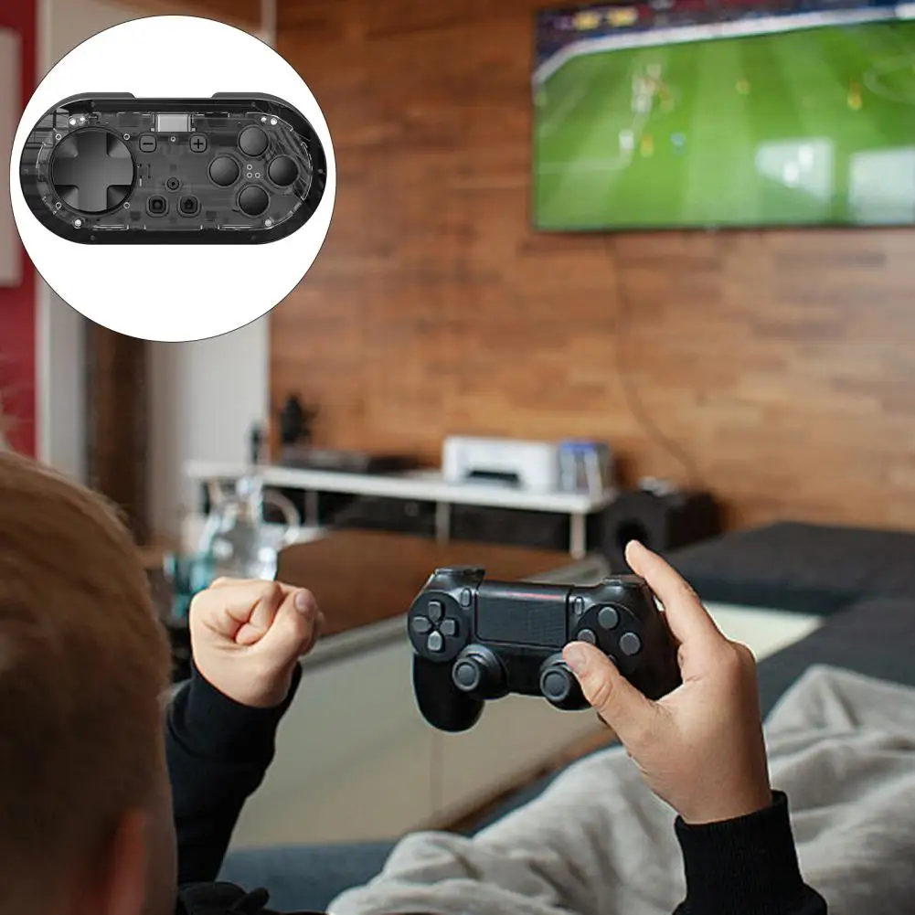 Rechargeable Gaming Controller Portable Rechargeable Mini Bluetooth Game Controller for Multi-platform Connection for Gaming