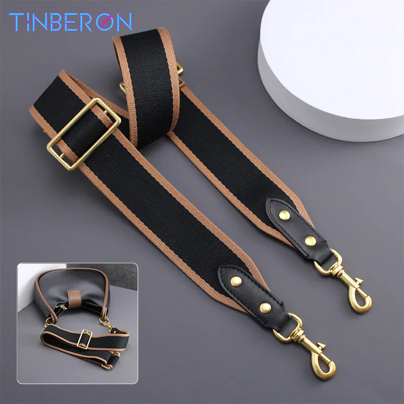 Hot Bag Strap for Crossbody Luxury Designer Adjustable Shoulder Straps  Bags Accessories Replacement Black Canvas Bag Strap