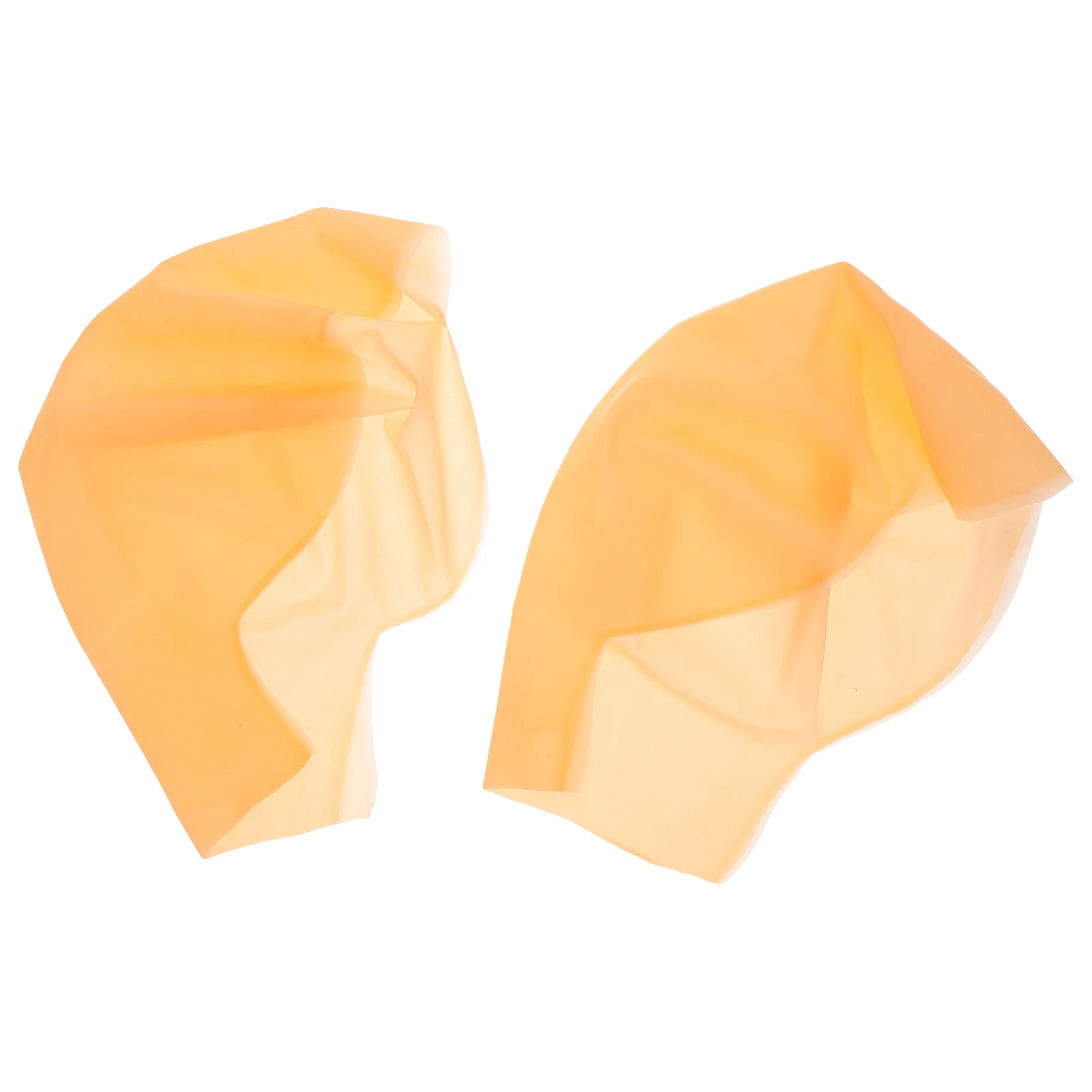 

2 Pcs Children's Heads Has Bald Cap Costume Kids for Headgear Men Adults Emulsion Halloween Baby