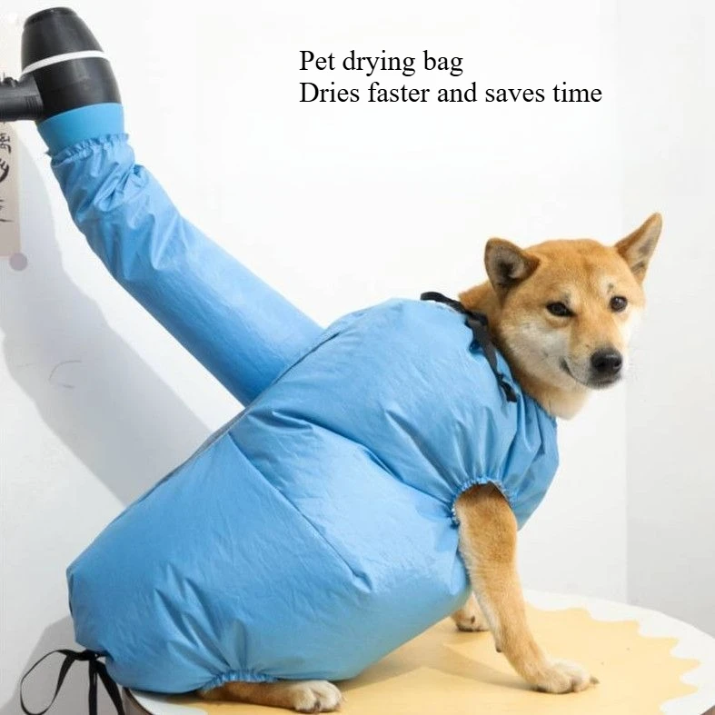 Pet Drying Bag - Suitable for Blowing Hair of Cats, Dogs and Large-sized Dogs. Quick Drying for Bathing.