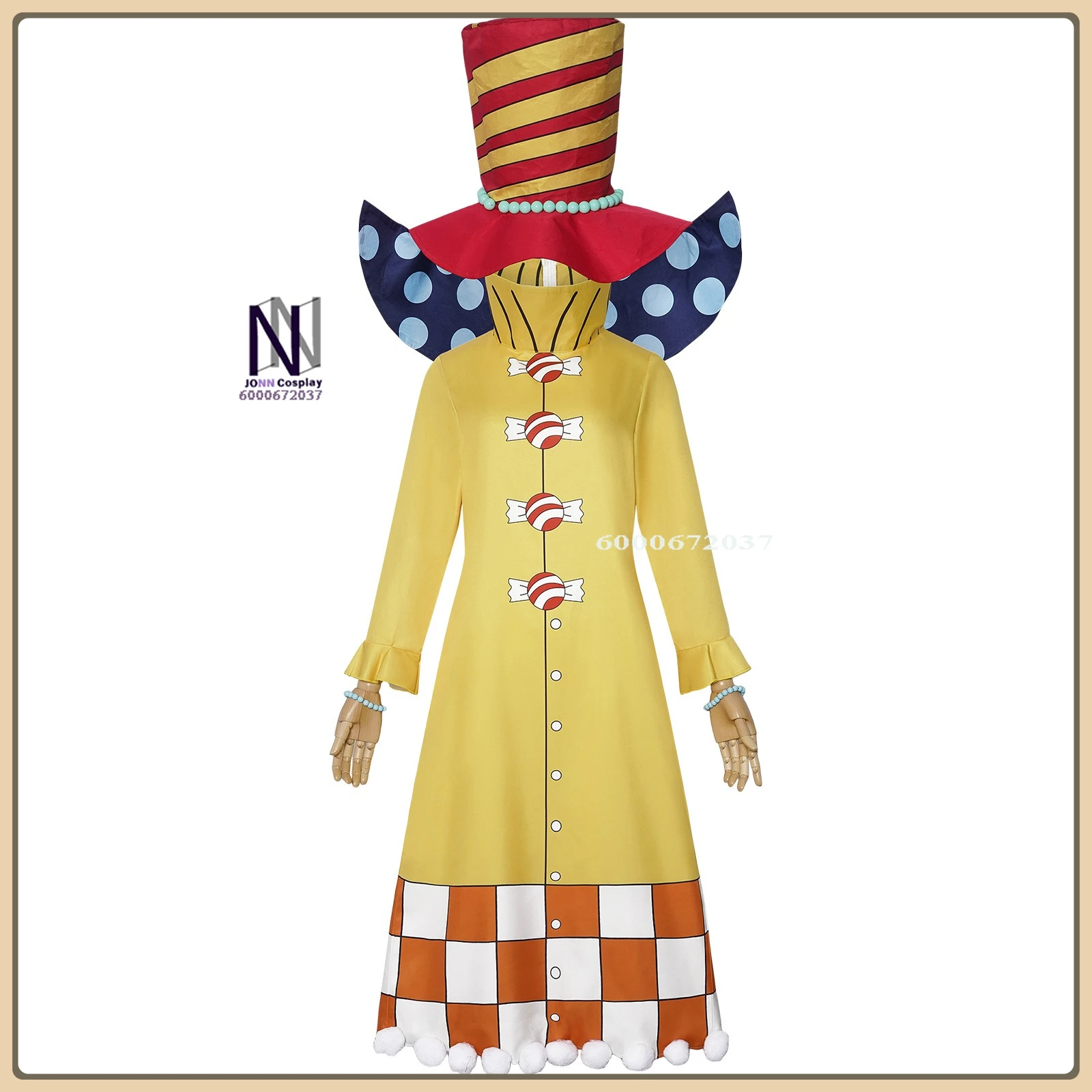 

Popular Anime Character Perospero Cosplay Costume Classic Hat Full Set High Quality Halloween Party Suit (Male/Female Adult)