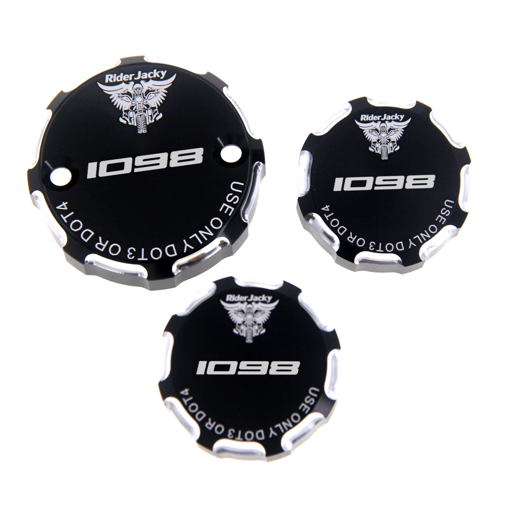 

Front & Rear Brake Clutch Reservoir Cover Fits For DUCATI 1098/R/S 2007-2008-2009 Cap Oil Tank Cup Motorcycle Accessories