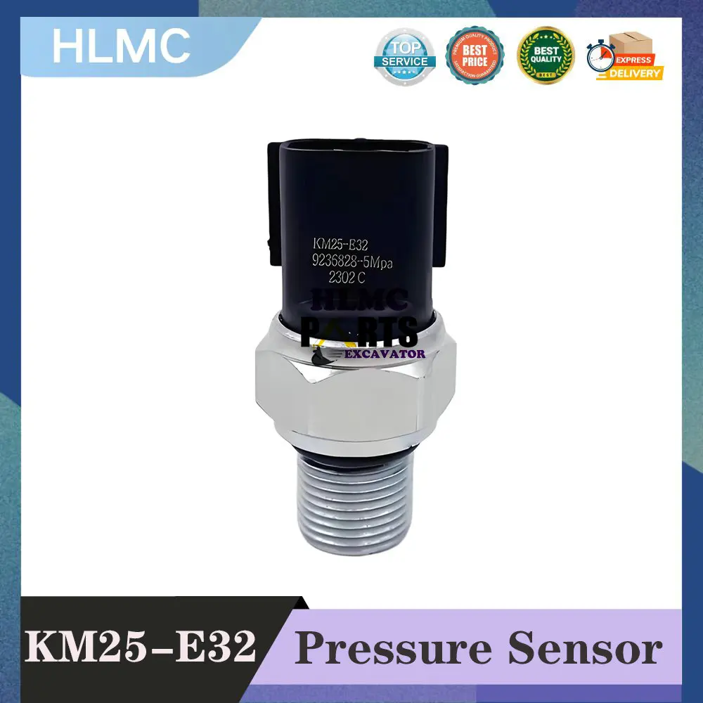 KM25-E32 Construction Machinery Parts for Sany SY125-9 SY205 SY269-9 SY269-10 Low Pressure Sensor KM25E32 9236829 61025930