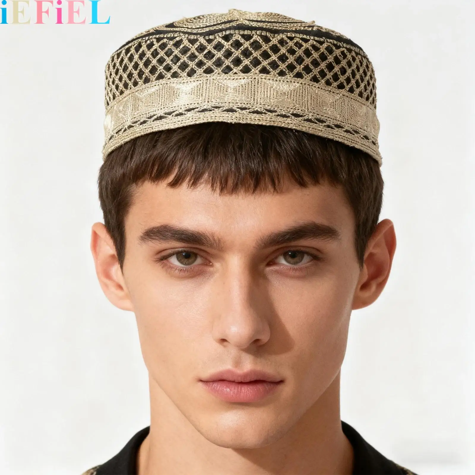 

Muslim Men Prayer Hat Islamic Head Wear Cap Embroidered Ramadan Mosque Arab Indian Prayer Cap Ramadan Eid Gift