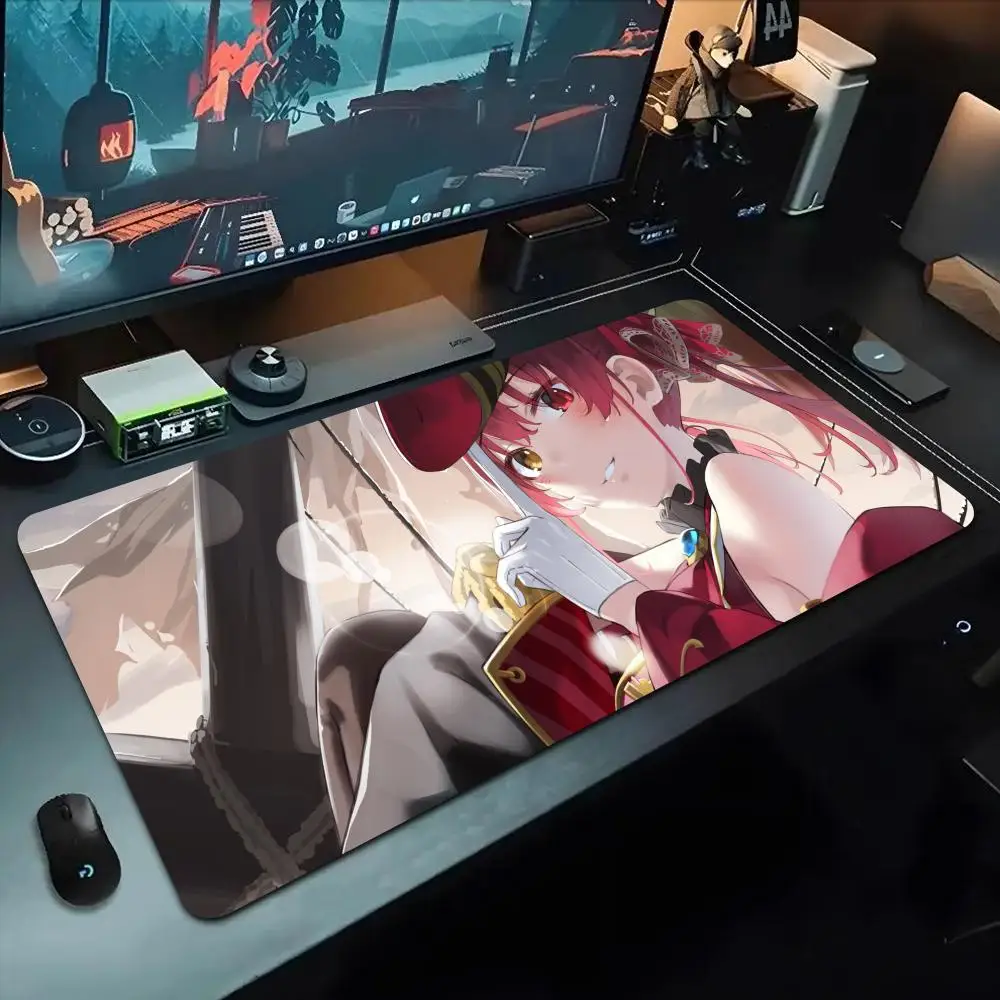 

houshou marine Mouse Pad 500X1000 mm Large Gaming Mousepad Gamer XL Rubber Otaku Keyboard Pad Laptop Desk Mat